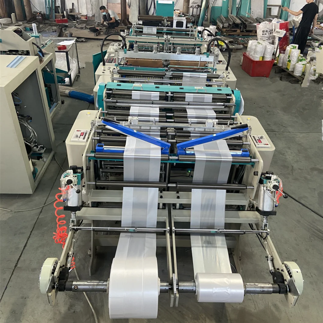 Full Automatic Biodegradable HDPE LDPE Rolling T-Shirt Vest Bag Plastic Bag Making Machine Price